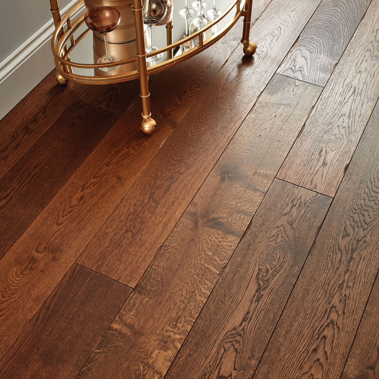 Chepstow Distressed Charcoal Oak Flooring | Woodpecker